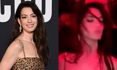 ¿Ya lo viste? Filtran video de Anne Hathaway bailando en el after y las redes estallan