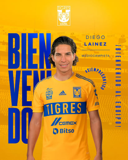 Tigres hace oficial la llegada al equipo del exjugador de Real Betis Diego Lainez