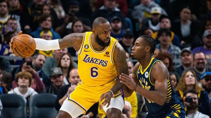 Victoria de Angeles Lakers ante Indiana Pacers por 111-112 en el último cuarto del juego