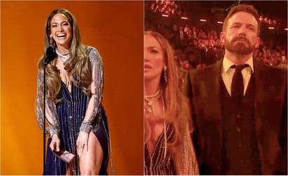 Ben Affleck acompañó a JLo a los Grammy, su expresión desata memes: La actriz entregó un galardón a Harry Styles