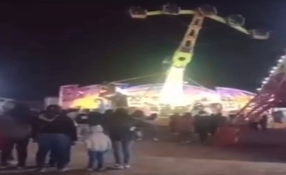 ¡Otra vez! Falla juego mecánico en feria de Tizayuca