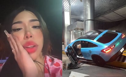 'Estoy muerta de miedo'; influencer Yeri Mua sufre fuerte accidente de tránsito