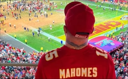 Canelo Álvarez fue al Super Bowl LVII, apareció en un comercial y apoyó a los Chiefs de Mahomes