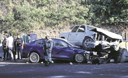 18 autos accidentados y 8 heridos deja carambola por banco de niebla en carretera Minatitlán-Coatzacoalcos, Veracruz