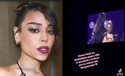 Danna Paola invita a niña al escenario y se entera de que su mamá está desaparecida