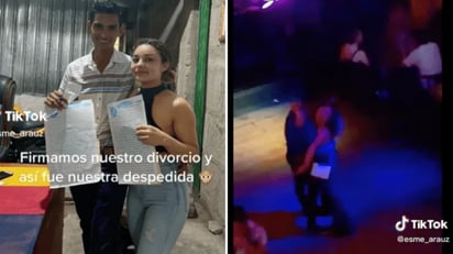 Pareja se divorcia y van al antro a bailar por última vez: Las imágenes generaron un montón de comentarios en TikTok.