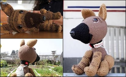 Proteo ya es un perrito rescatista de crochet