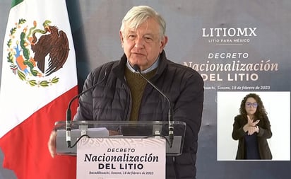 AMLO firma decreto para nacionalizar el litio; no podrá ser explotado por Rusia, China o EU, asegura