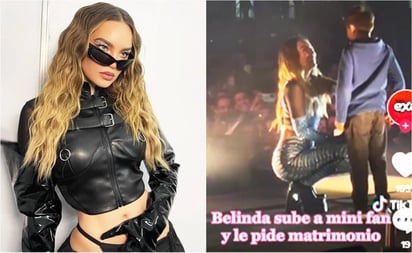 Belinda pide matrimonio a uno de sus fans y la rechaza