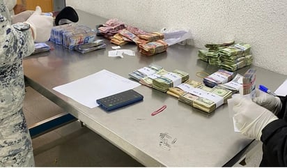 Detienen a pasajera en Sonora por no acreditar procedencia de un millón 400 mil pesos