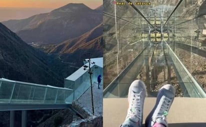 Así es la experiencia en VIDEO dentro del tobogán de cristal en Real de Catorce