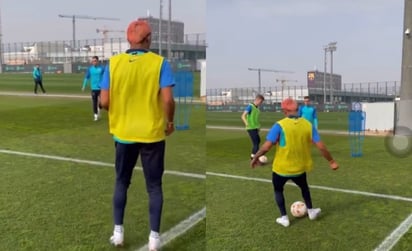 Julián Araujo tuvo su primer entrenamiento con el Barça Atlètic