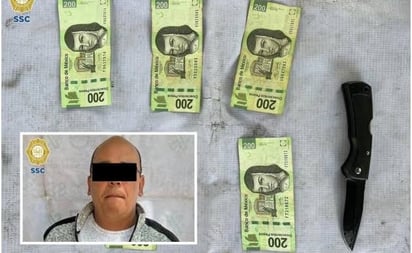 Detienen a taxista 'montachoques' con un arma y dinero