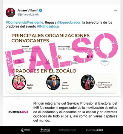 INE se delinda; afirma que su personal no convocó u organizó movilización