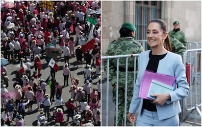 De 90 a 100 mil asistentes en marcha por el INE es una cifra matemática, no política: Sheinbaum