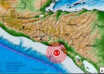 Sismo de 5.3 sacude El Salvador, Honduras y Nicaragua 