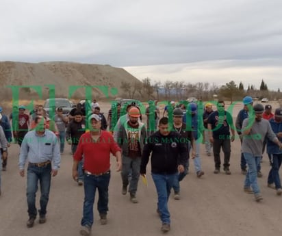 Obreros de Hércules protestan en el mineral