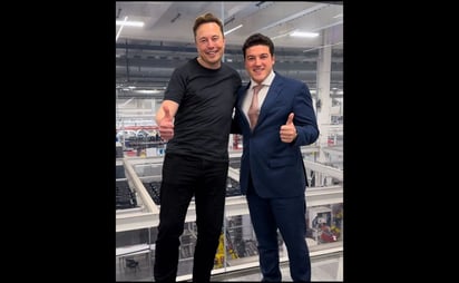 “El hombre más rico del mundo confió en Nuevo León”: Samuel García presume foto con Elon Musk