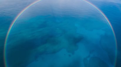 El arco iris que ves está incompleto, en realidad es un círculo entero