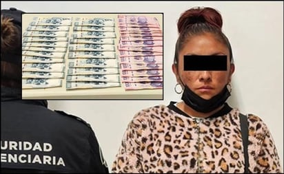 Mujer intenta ingresar al Reclusorio Norte con 90 mil pesos adheridos en su cuerpo y la detienen