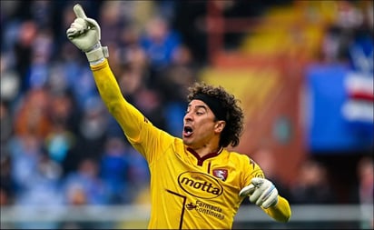 Guillermo Ochoa mantiene su portería en cero en el empate de la Salernitana con la Sampdoria