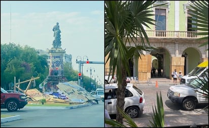 Reportan daños en monumentos históricos y edificios durante marcha del 8M en Mérida