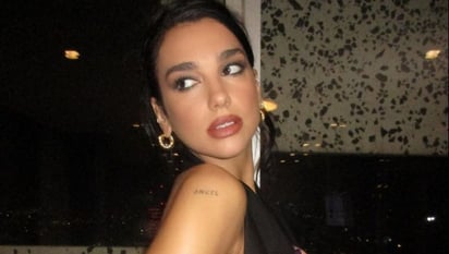 Dua Lipa arrasa en Los Ángeles con lujoso vestido de sirena y belleza incomparable