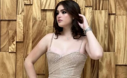 El increíble vestido de plumas de Emily, hija del Canelo Álvarez