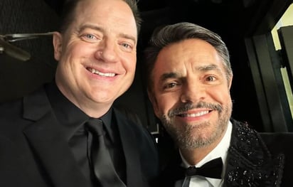 Eugenio Derbez se retrata con Brendan Fraser, los quieren en película juntos