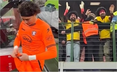 VIDEO: Guillermo Ochoa obsequia calzoncillos a un aficionado del Salernitana