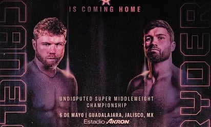 Boletos para ver al Canelo en Jalisco: entre 350 y 50 mil pesos