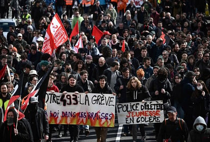 Se multiplican las protestas en Francia contra la reforma de pensiones