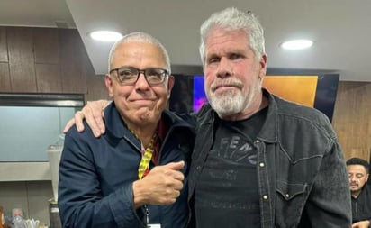 El actor Ron Perlman alegra a sus fans en La Mole: Perlman, considerado actor fetiche de Guillermo del Toro, se mostró amable con sus seguidores