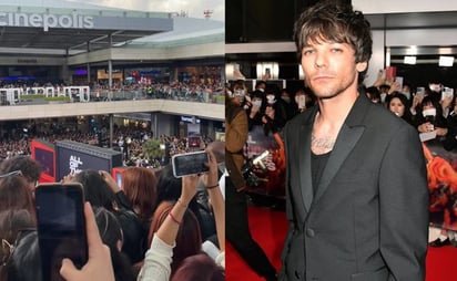 VIDEO: Bajo la lluvia y cantando, fans de Louis Tomlinson abarrotan Oasis Coyoacán: En redes sociales se han compartido videos del centro comercial a su máxima capacidad en espera de Louis Tomlinson