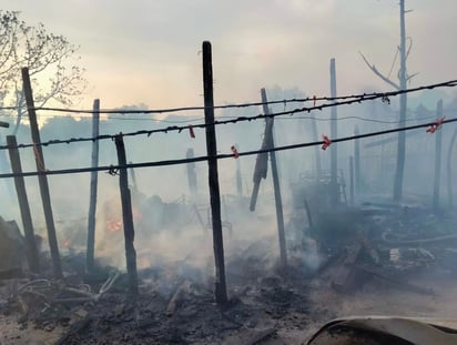 Familia lo pierde todo y termina lesionada tras un incendio a casa habitación en Piedras Negras 