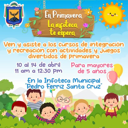 Infoteca invita a los campamentos de vacaciones de primavera