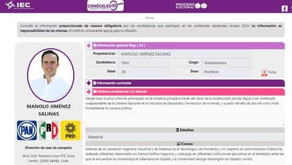 Exentaron; candidatos no suben su información