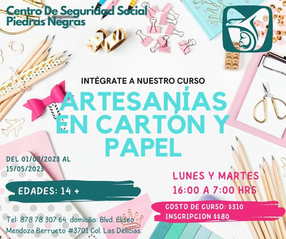 CSS Piedras Negras abre cursos para niños y adolescentes de artes plásticas, artesanías y box