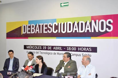 Candidatos aceptan participar en el 1er debate ciudadano