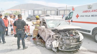 Tres lesionadas dejó un choque en Castaños