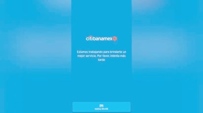 El banco  Citibanamex reportó fallas en la app en quincena