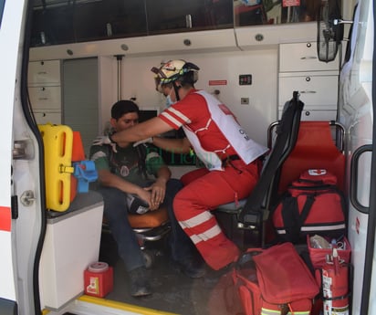 Choque en el centro arroja un herido