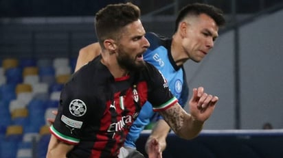 Chucky Lozano no pesó contra Milan en la Champions League