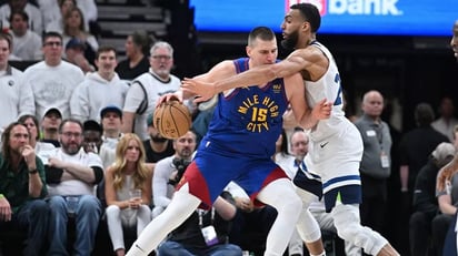 Nuggets dominan a Timberwolves al ganarles tercer juego consecutivo