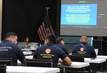 Bomberos de Eagle Pass y PN recibieron entrenamiento sobre materiales peligrosos