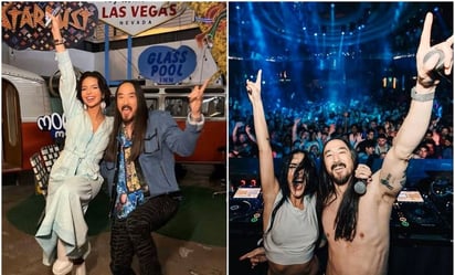 Ángela Aguilar y Danna Paola comparten a Steve Aoki