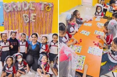 ¡Sorpresa! Niños le hacen despedida de soltera a su maestra