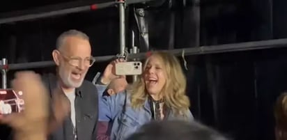 Tom Hanks en concierto de Bruce Springsteen