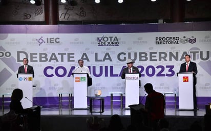 Candidatos a la gubernatura participan en 3er debate del IEC