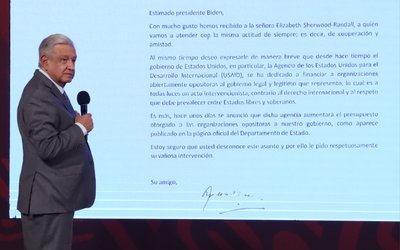 AMLO manda carta a Biden para que intervenga en financiamiento de ONG contrarias a la 4T